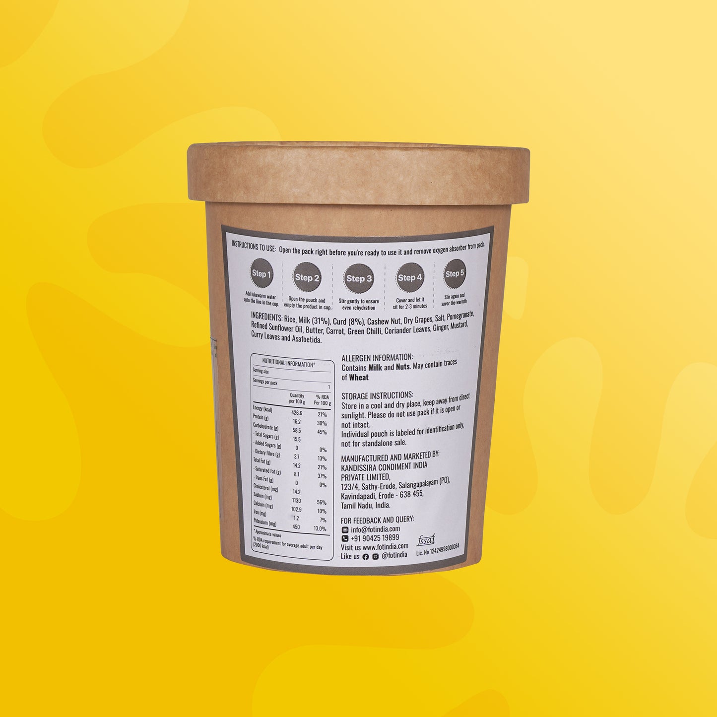 Freeze-Dried Curd Rice