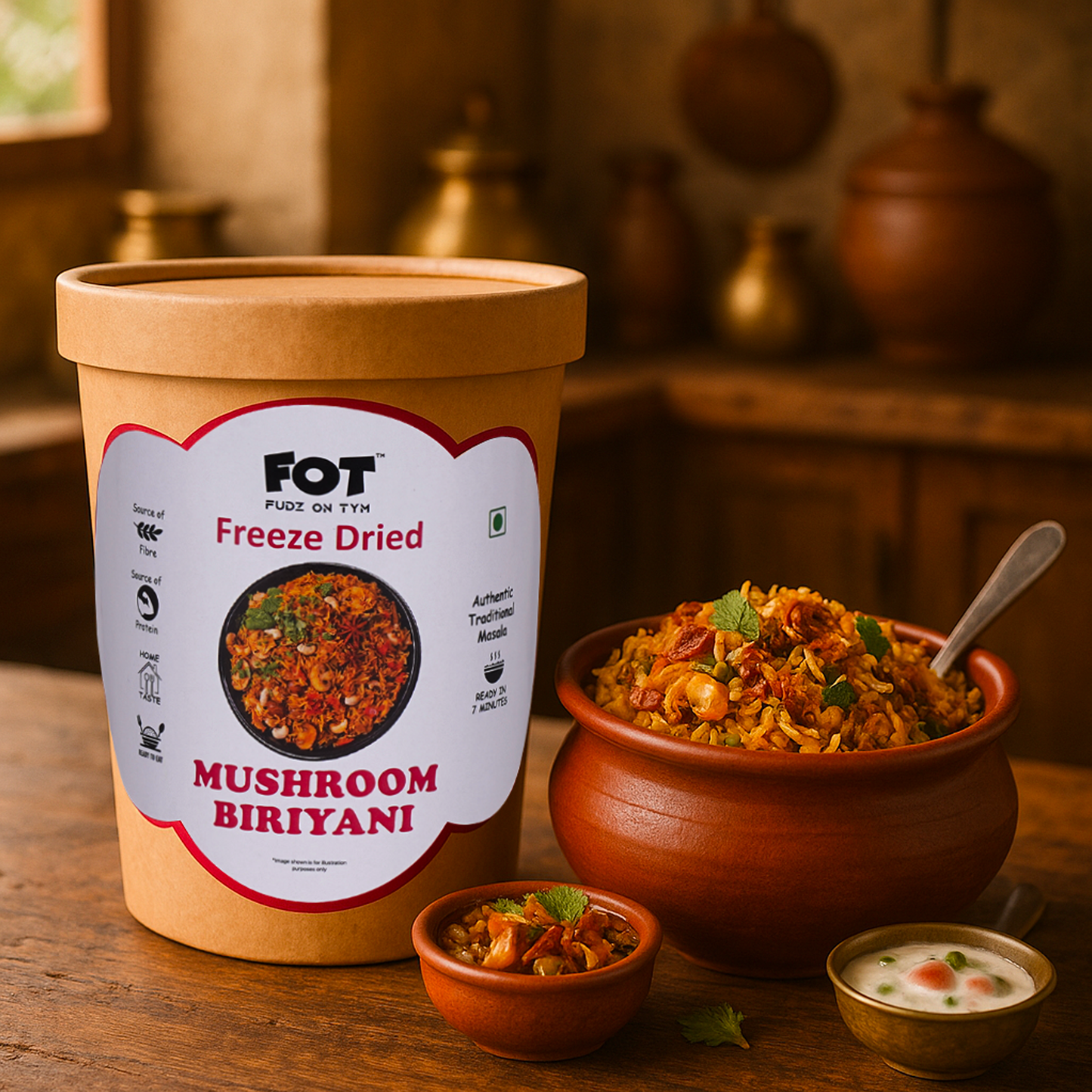 Freeze-Dried Mushroom Biryani